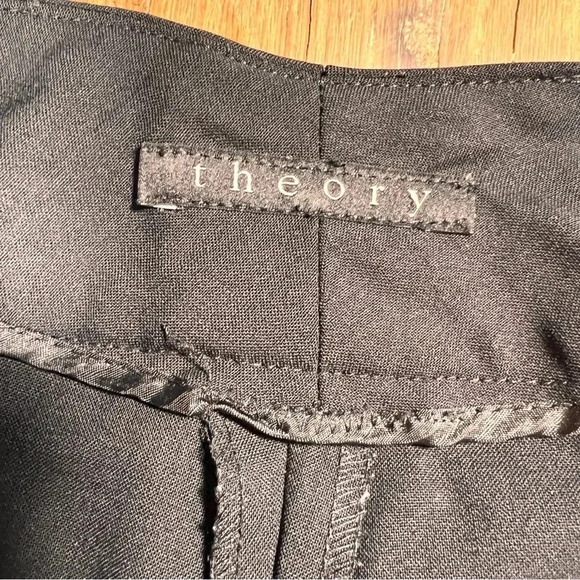 Theory Wide Leg Pants, Black, Size 2 - Picture 13 of 15
